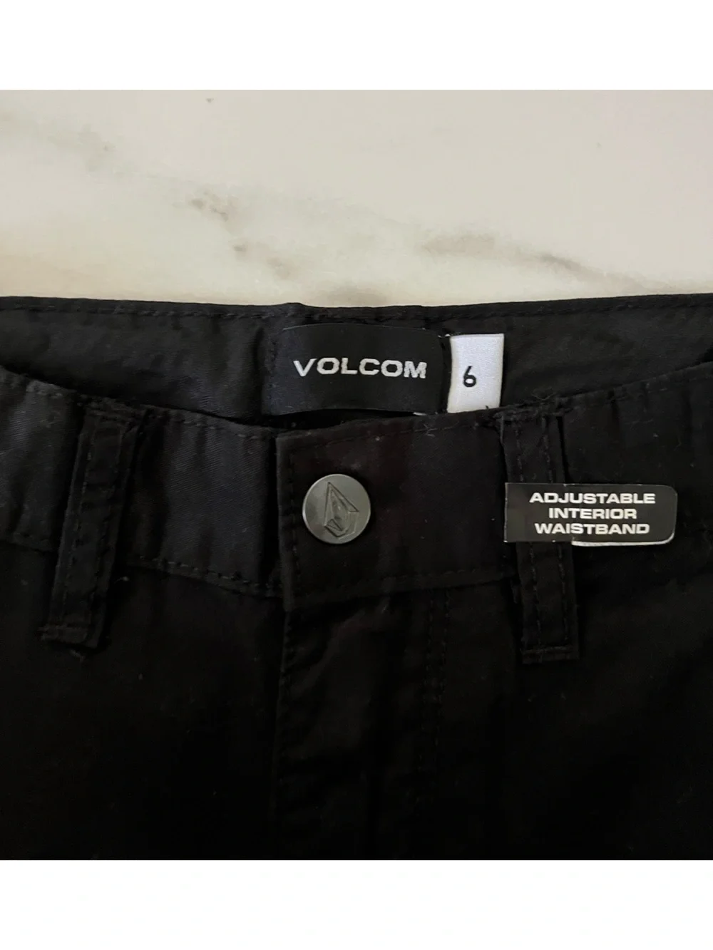 Volcom boys Black Slim Straight shorts